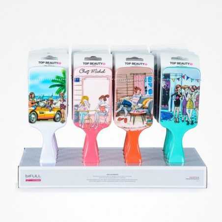 EXPOSITOR CEPILLOS RAQUETA TOP BEAUTY
