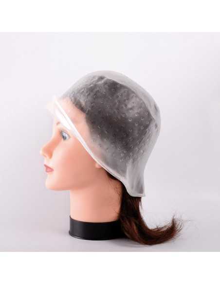 GORRO MECHAS TRANSPARENTE PUNTOS SILICONA PERFECT BEAUTY