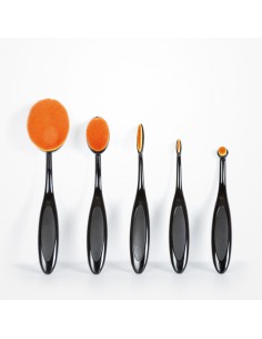 BROCHAS DE MAQUILLAJE OVALADAS 5 UNDS PERFECT BEAUTY