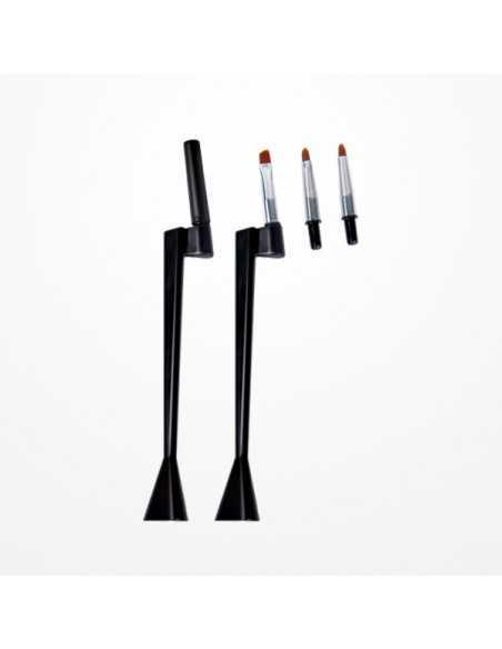 KIT 3 BROCHAS Y SOPORTE PERFECT BEAUTY