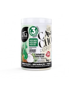 CREMA DE PEINAR MEU CACHO PERFEITO 3 ÓLEOS VEGETAIS 1KG GORA DOURADA