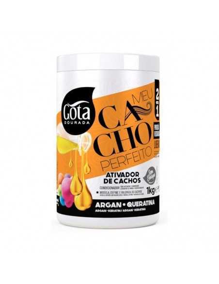 ATIVADOR DE CACHOS MEU CACHO PERFEITO 2EM1 1KG GOTA DOURADA
