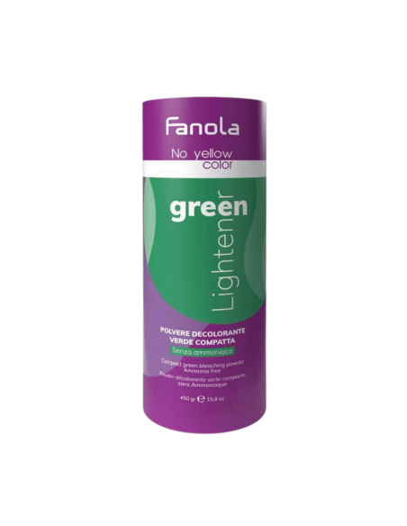 POLVO DECOLORANTE VERDE NO YELLOW 450G FANOLA