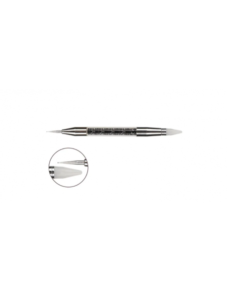 DOBLE CARA PINCEL SILICONA Y DOTTING TOOL VICTORIA VYNN