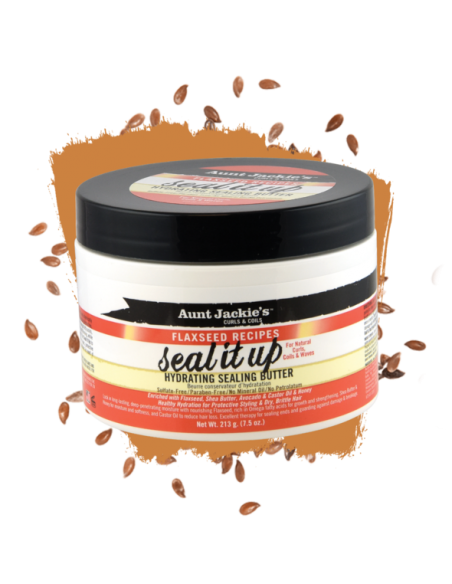 FLAXSEED SEAL IT UP HYDRATING SEALING BUTTER AUNT JACKIE'S 213G