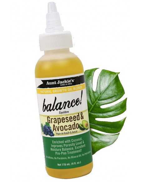 AUNT JACKIE'S GRAPESEED & AVOVADO BALANCE OIL 118ML