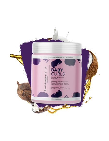 AUNT JACKIE'S BABY CURLS MOISTURE RICH CURLING & TWISTING CUSTARD 426G