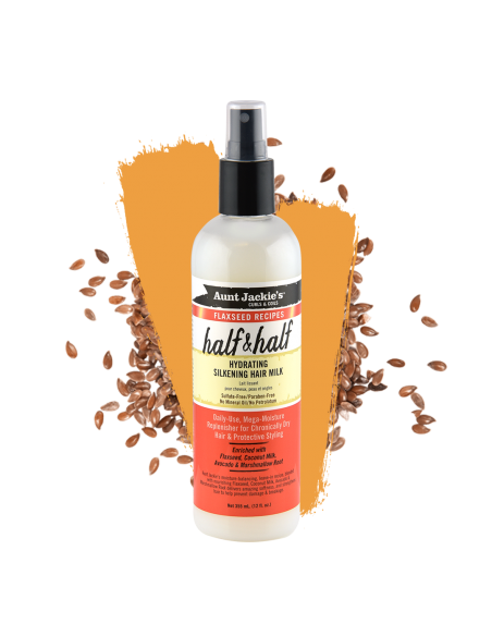 FLAXSEED HALF HYDRATING SILKENING MILK HIDRATANTE AUNT JACKIE'S 355ML
