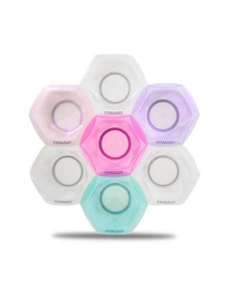 7 RECIPIENTES MULTICOLOR DE MEZCLA CONNECT & COLOR FRAMAR