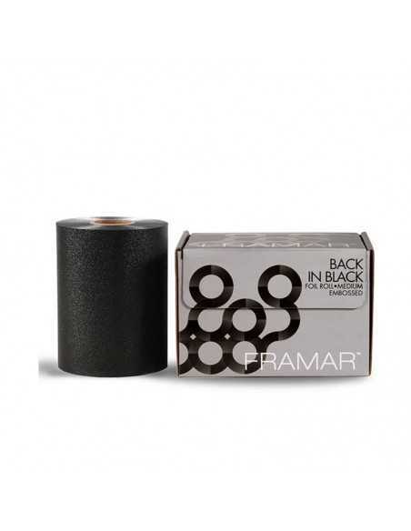 PAPEL DE ALUMINIO COLORACIÓN NEGRO 12,7CM X 100,58M FRAMAR