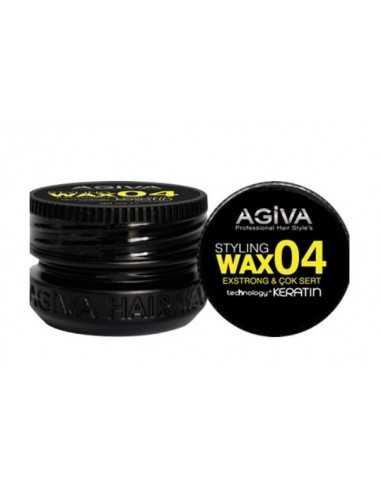 AGIVA HAIR STYLING WAX 04 EXTRA STRONG BLACK 90ML