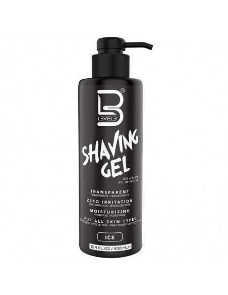 GEL DE AFEITAR TRANSPARENTE ICE L3V3L 3 500ML