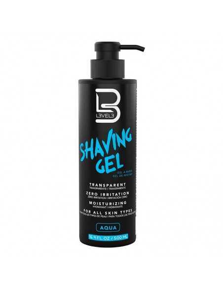 GEL DE AFEITAR TRANSPARENTE AQUA L3V3L 3 500ML