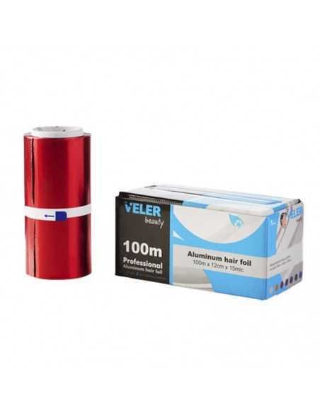 PAPEL DE ALUMINIO EN ROLLO 12CM x 100M x 15 MICRAS