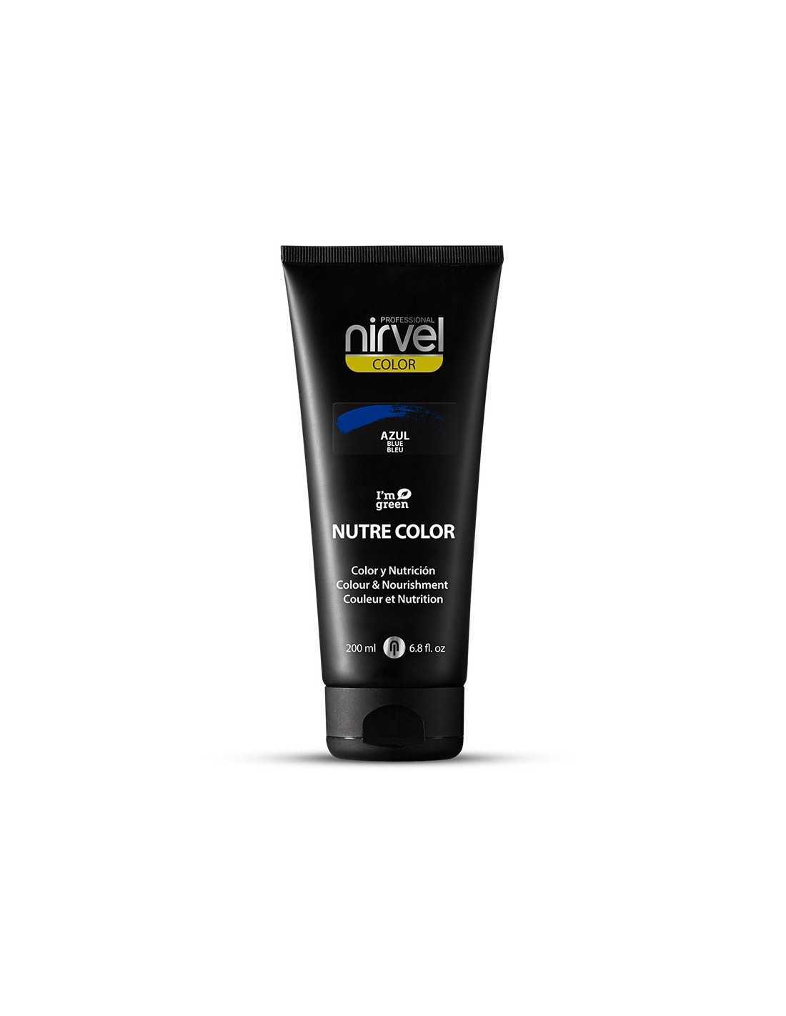 Nirvel Nutre Color Haarmaske – Schwarz, 200 Ml, Für Temporäre Färbung & Pflege