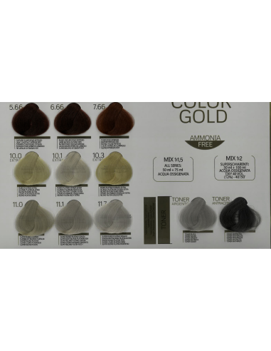 TINTE GOLD SIN AMONIACO 100ML DESING LOOK