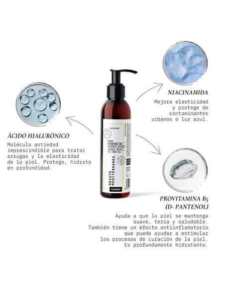 GEL GLOWY CLEANSING 200ML BEAUTE MEDITERRANEA