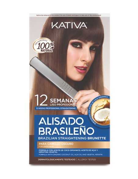 KATIVA KIT ALISADO BRASILEÑO PARA CABELLO OSCURO