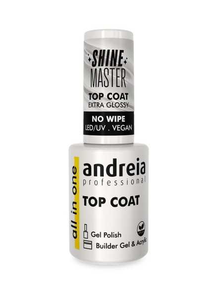 ALL IN ONE SHINE MASTER TOP COAT - EXTRA GLOSSY - VEGAN 10,5ML ANDREIA