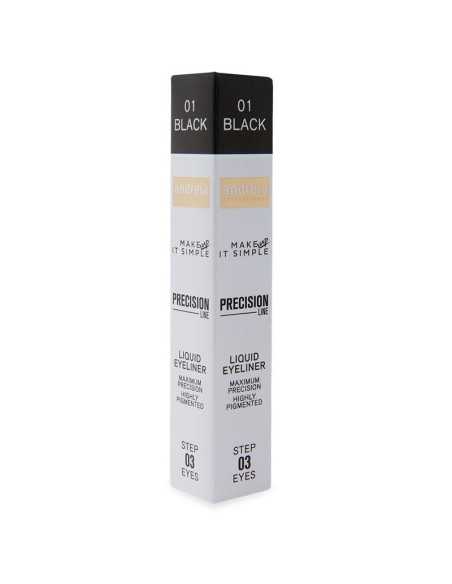 LIQUID EYELINER PRECISION 01 BLACK ANDREIA