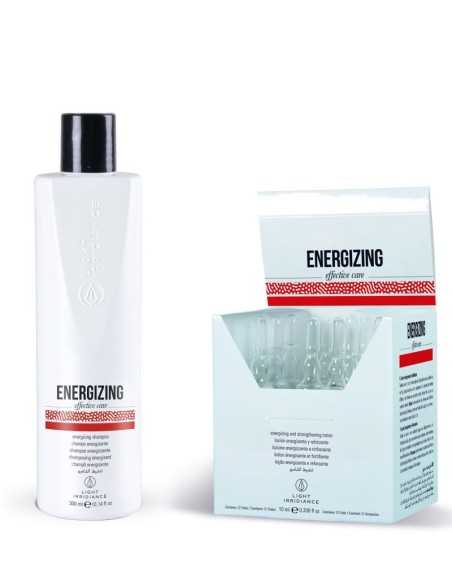 PACK ENERGIZANTE CHAMPÚ 300ML + AMPOLLAS 12X10ML IRRIDIANCE