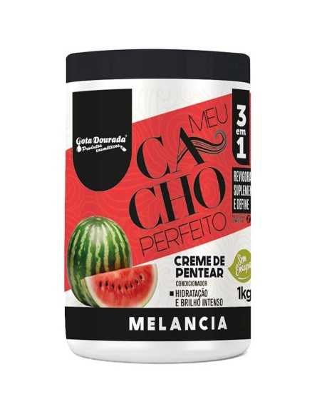 CREMA DE PEINAR MELANCIA MEU CACHO PERFEITO 1000G GOTA DOURADA