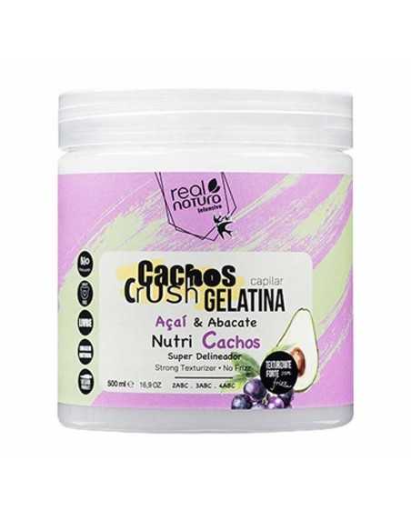 REAL NATURA GELATINA CACHOS CRUSH AÇAÍ & AGUACATE 500ML