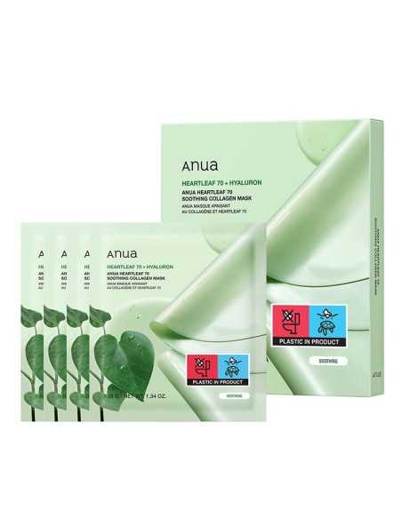 HEARTLEAF 70 SOOTHING COLLAGEN MASK X4U ANUA