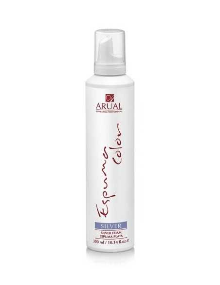 ARUAL ESPUMA COLOR PLATA CELESTE 300ML