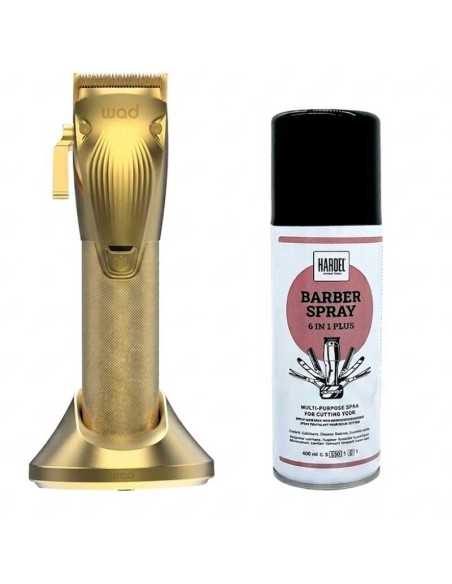 KIT CORTE PROFESIONAL WAD ONUX CLIPPER GOLD + SPRAY