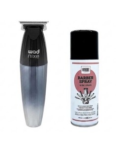 KIT CORTE PROFESIONAL WAD NIXE TRIMMER BLACK-SILVER + SPRAY