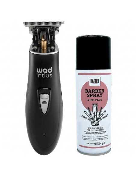 KIT CORTE PROFESIONAL WAD INTIUS TRIMMER BLACK-SILVER + SPRAY