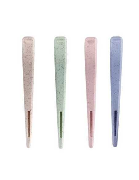 SET DE 4 PINZAS DE PELUQUERÍA ECOLÓGICAS WAD