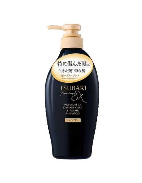 CHAMPÚ REPARADOR INTENSIVO PREMIUM EX PARA CABELLO DAÑADO 450ML TSUBAKI