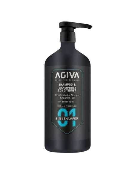 2 IN 1 SHAMPOO & CONDITIONER 1000ML AGIVA