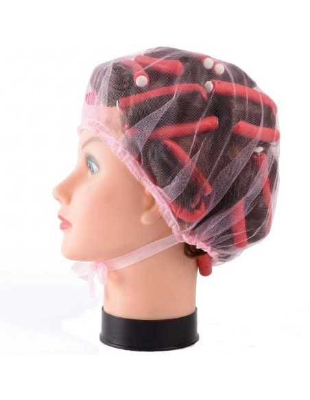 GORRO REDECILLA ROSA DE NOCHE CON CINTA PERFECT BEAUTY