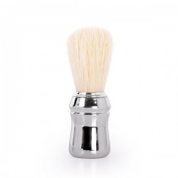BROCHA AFEITAR MANGO PLASTICO PLATA