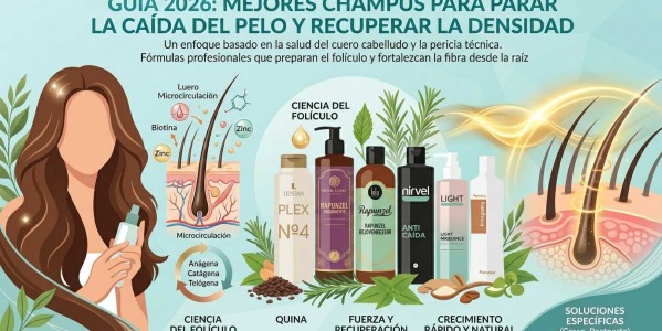 Guía 2026: Mejores Champús para Parar la Caída del Pelo y Recuperar la Densidad